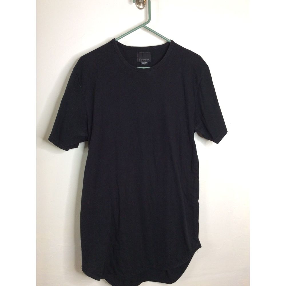 Decibel Black Men's Tee Shirt Size XL-Baseball Long Tee Rare Used